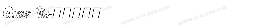 Qurve Thin字体转换